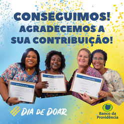 Juntos conseguimos bater a meta!