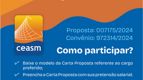 Chamada para ocupação de vaga de Fotógrafo e Coordenação Técnica no Centro de Estudos e Ações Solidárias da Maré. Baixe o modelo da carta proposta referente ao cargo referido; preencha a carta proposta com sua pretensão salarial; envie sua carta proposta e currículo para o email: selecao@ceasm.org.br. Prazo 23 de Abril de 2026.
