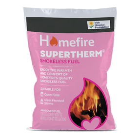 Bag of Homefire Supertherm smokeless fuel