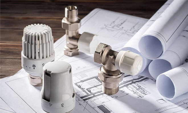Plumbing parts and blueprints for assured quality service