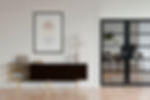 Bright hall with black furniture and Mayfair clear glass.jpg