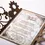 Miniature : Faire-part Steampunk avec pochette ouverte pour voir le carton d'invitation