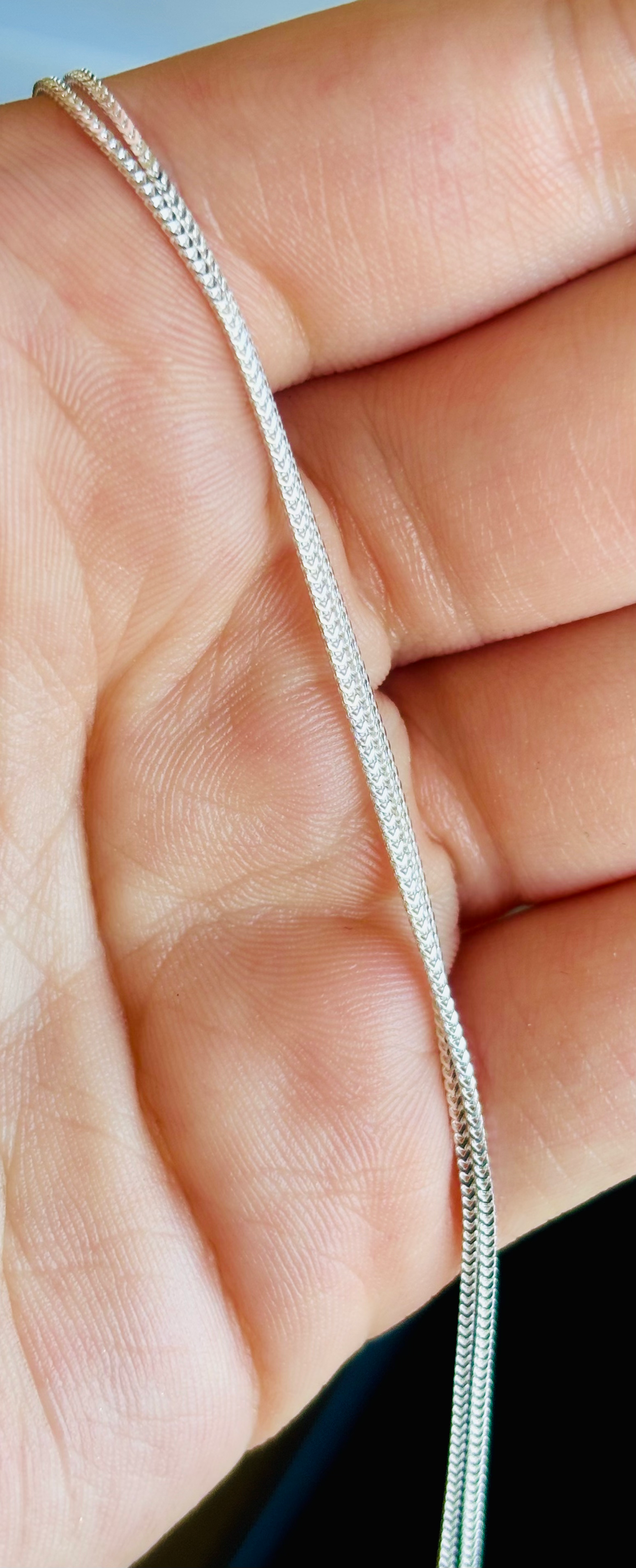 925 Solid Silver Chain 20”