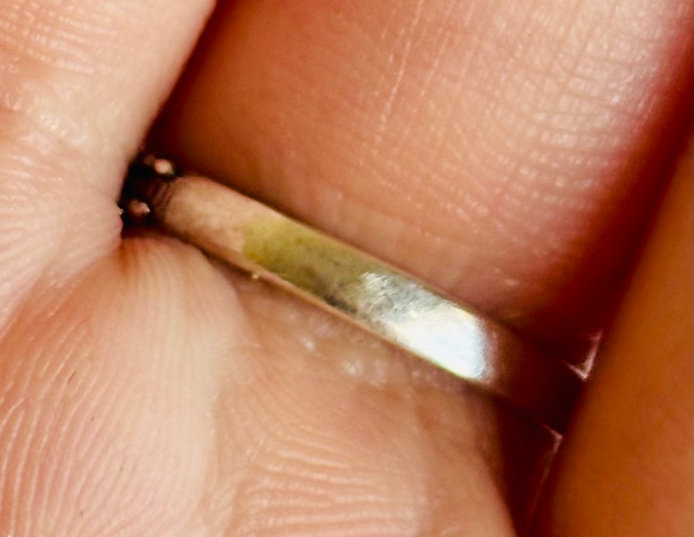 Thumbnail: 925 Solid Silver Citrine Ring Size 7