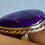 Thumbnail: 925 Solid Silver Large Copper Purple Jasper Ring Size 8