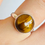 Thumbnail: 925 Solid Silver Tiger’s Eye Ring Size 7
