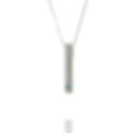 Single stone bar pendant (Topaz)