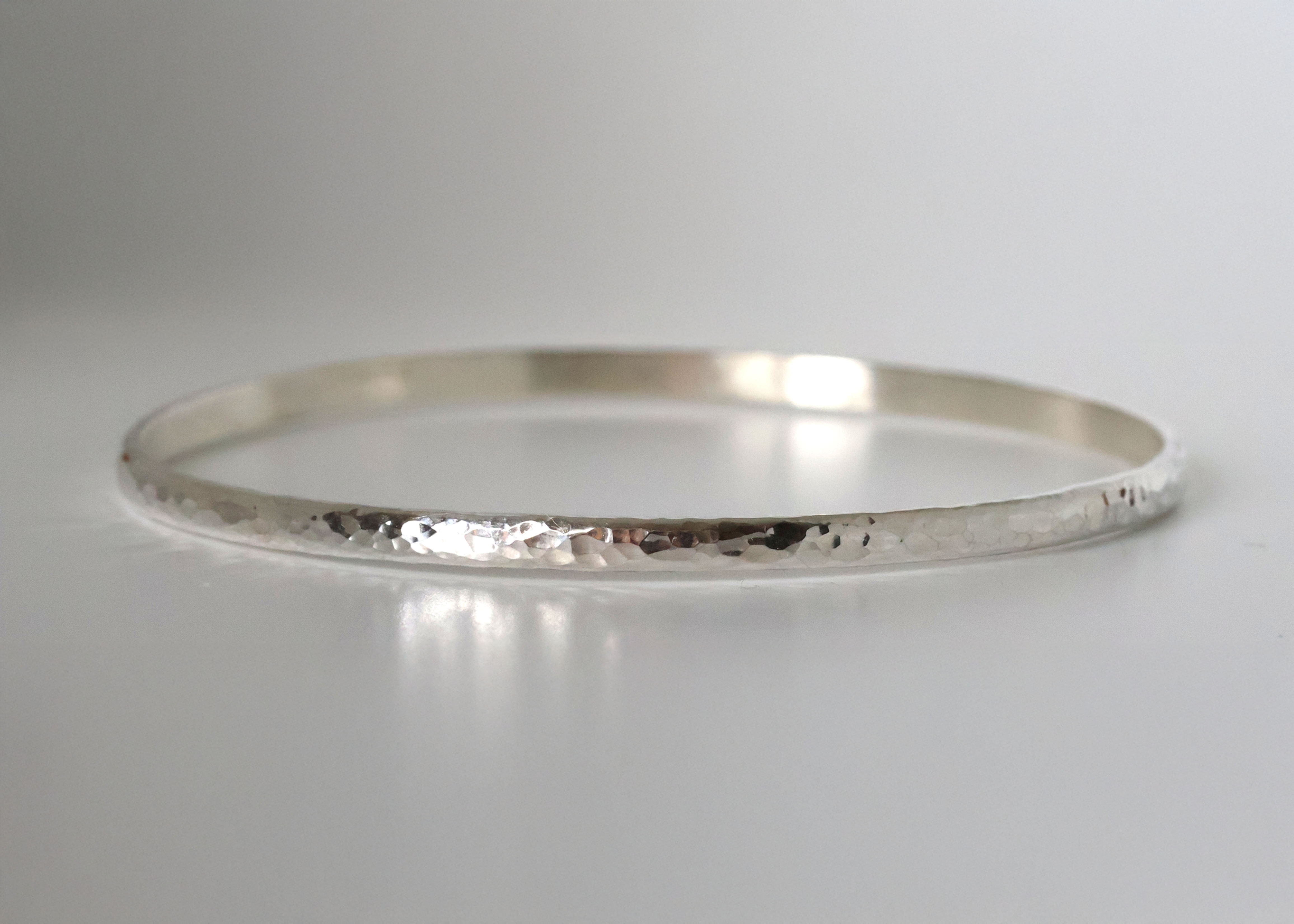 Hammered bangle