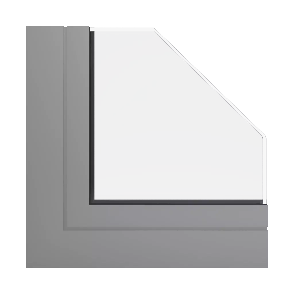 RAL 9007 Grey aluminum