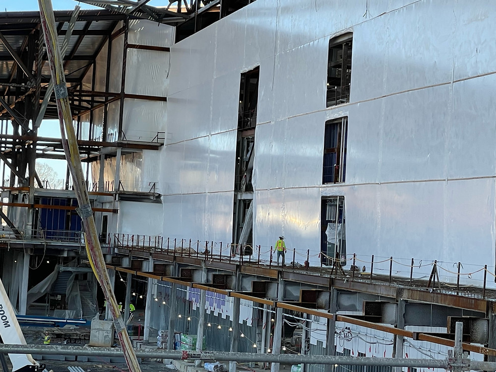 Temporary Exterior Walls - Shrink Wrap Building