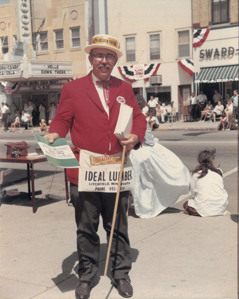 Bruce Cottington telling Litchfield Centennial programs.