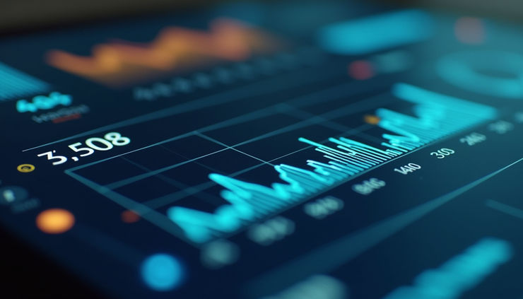 Close-up view of a digital health dashboard displaying metabolic health metrics and progress charts