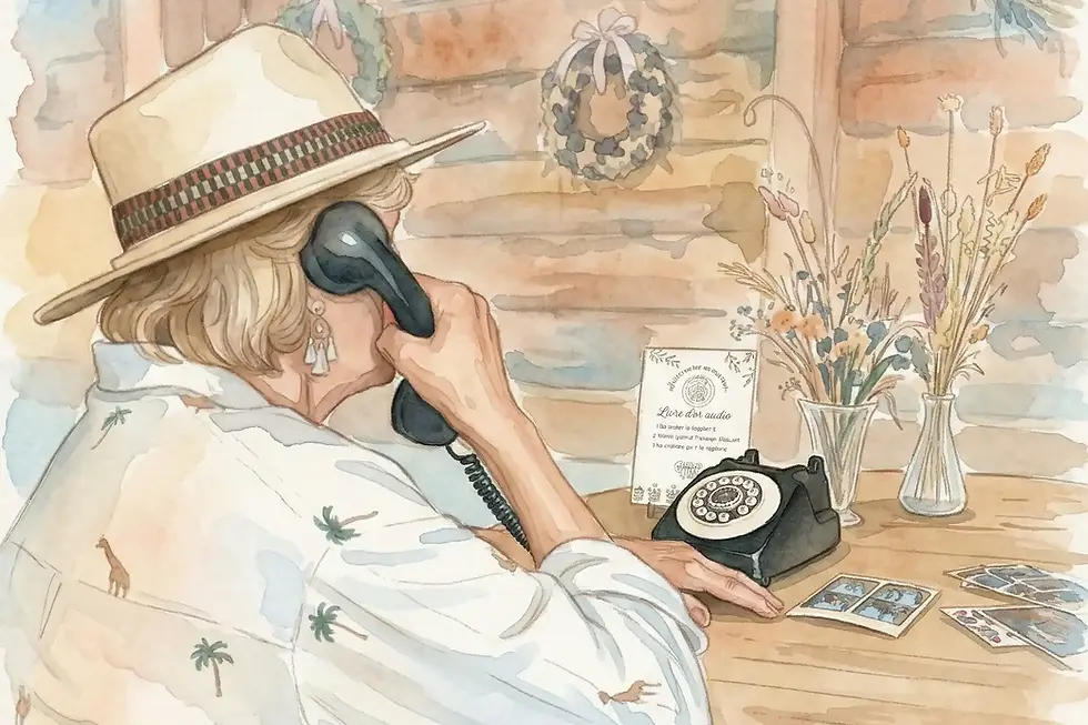 Telefon Audio-Gästebuch zum Mieten: Gebrauchsanweisung