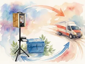 Photobooth en livraison PostPac aller-retour