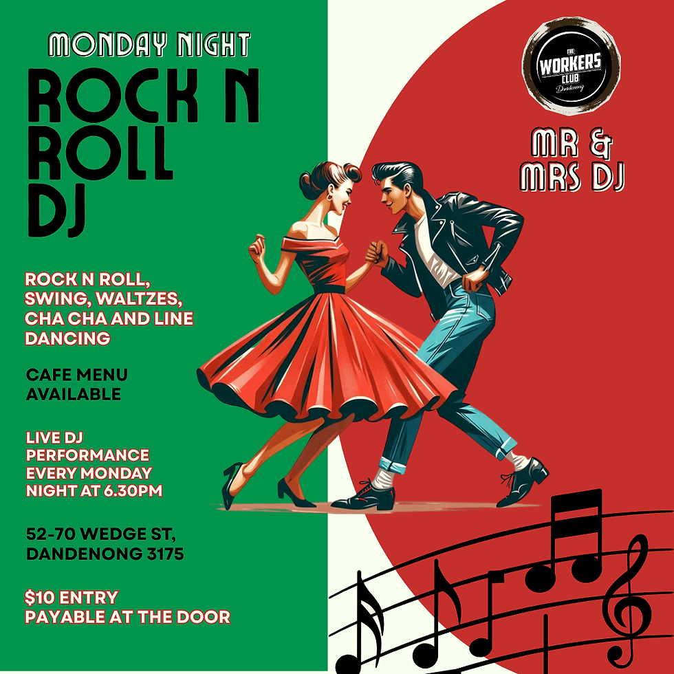 ROCK N ROLL DJ - MONDAY