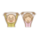 高齢者の笑顔のイラスト