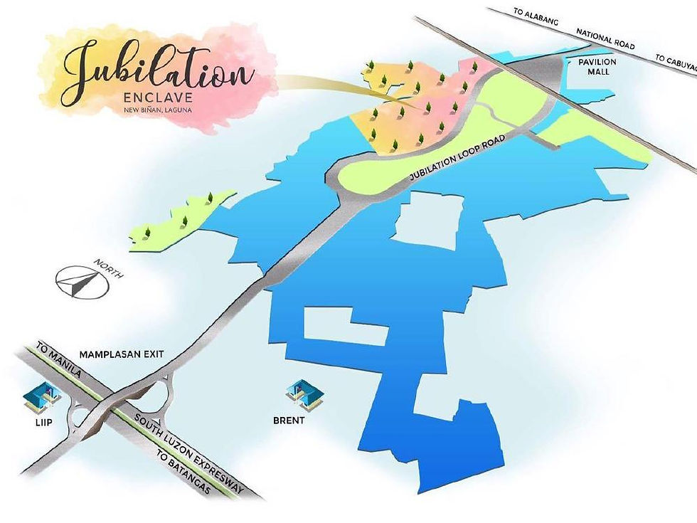 jubilation-enclave-binan-location-map