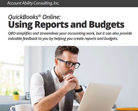 Ebook: QuickBooks Online: Using Reports and Budgets