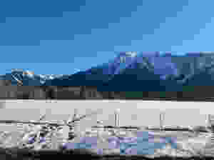 The beautiful, snow capped North Cascade mountains