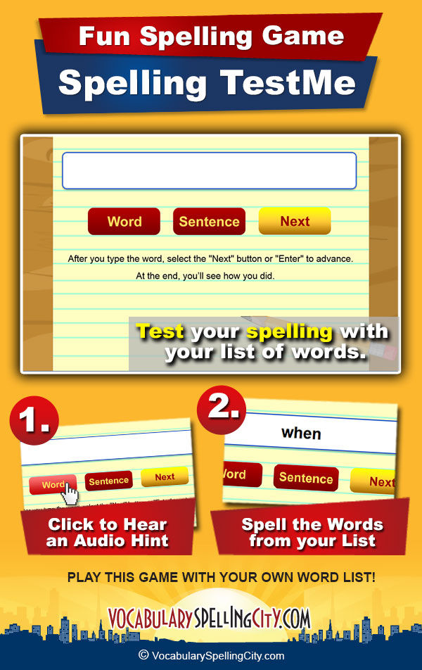 Spelling TestMe