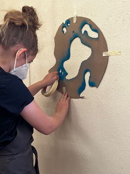 Ausprobieren auf Karton 2