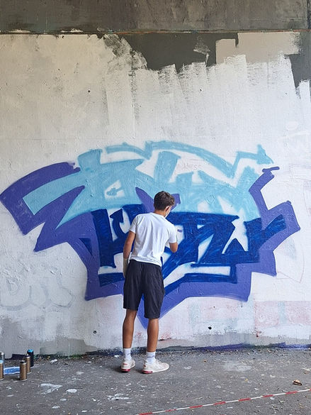 Erstellung eines Schriftzugs an der Wand