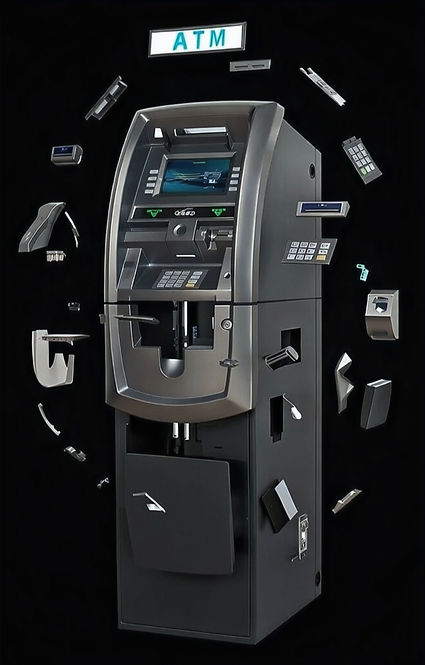 a atm we sell, and parts that can be changed.
