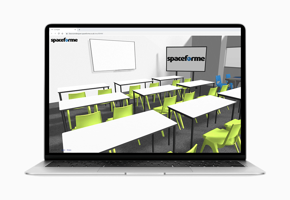 Classroom configurator on laptop