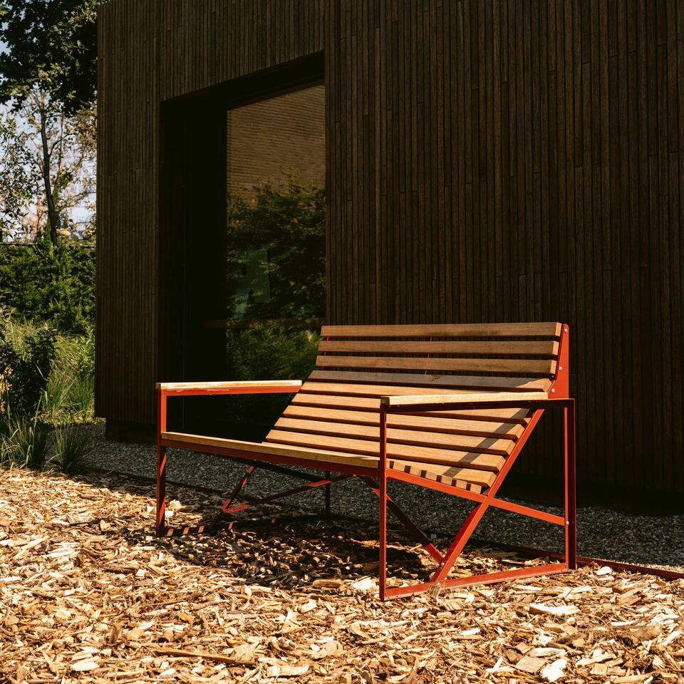 Miniature : Banc de jardin en bois d'eucalyptus