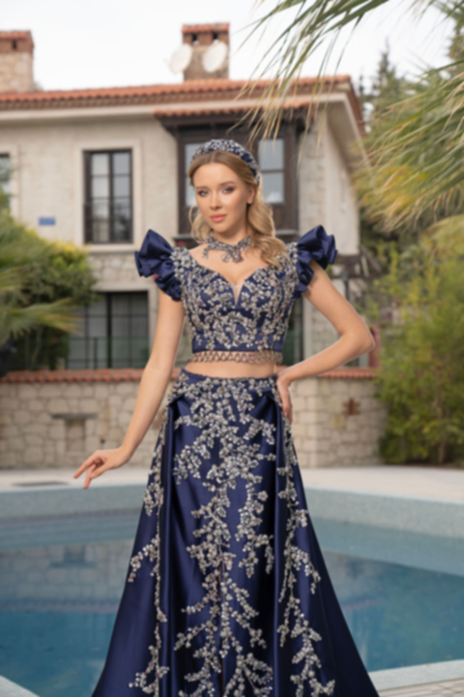 bindalli kaftan altın duvak moda