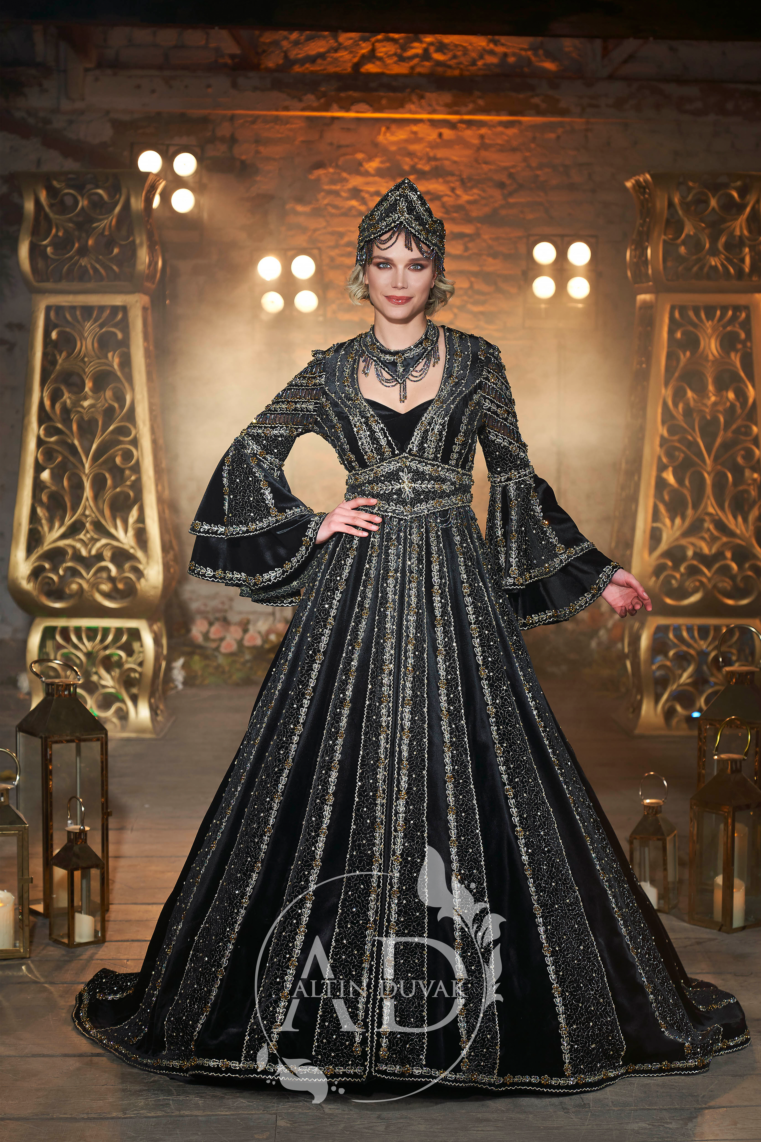 Kaftan Bindallı Modelleri 2024 Yeni sezon Altın Duvak Moda İzmir