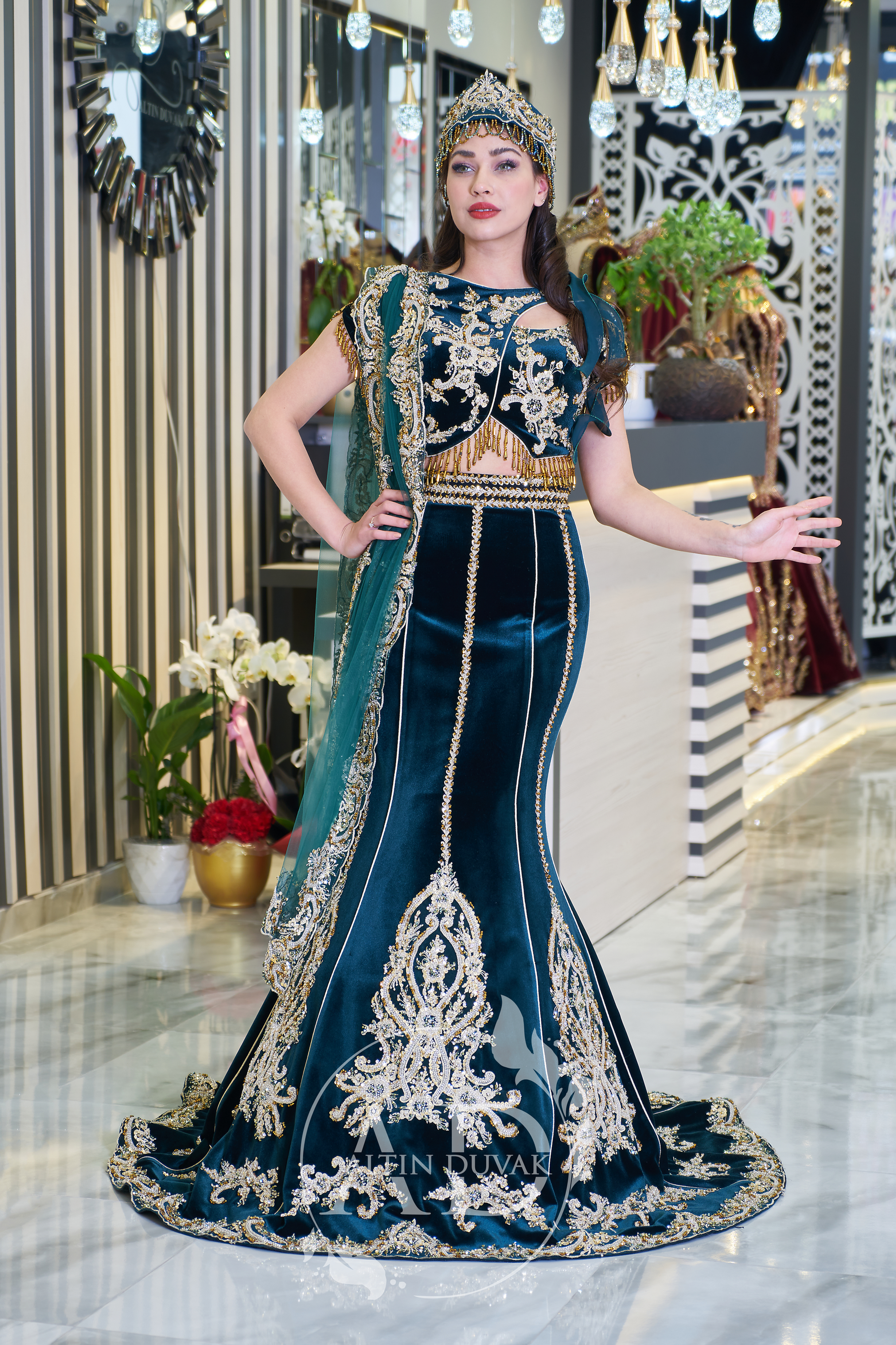 Kaftan Bindallı Modelleri 2024 Yeni sezon Altın Duvak Moda İzmir