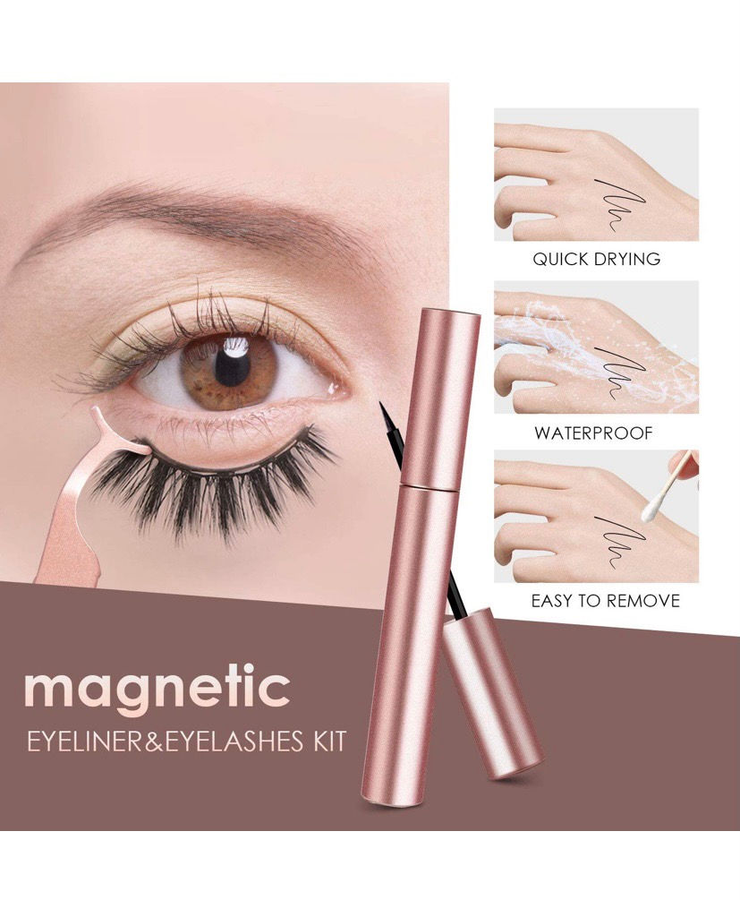 Thumbnail: 5 Pairs False Magnetic Eyelashes Kit