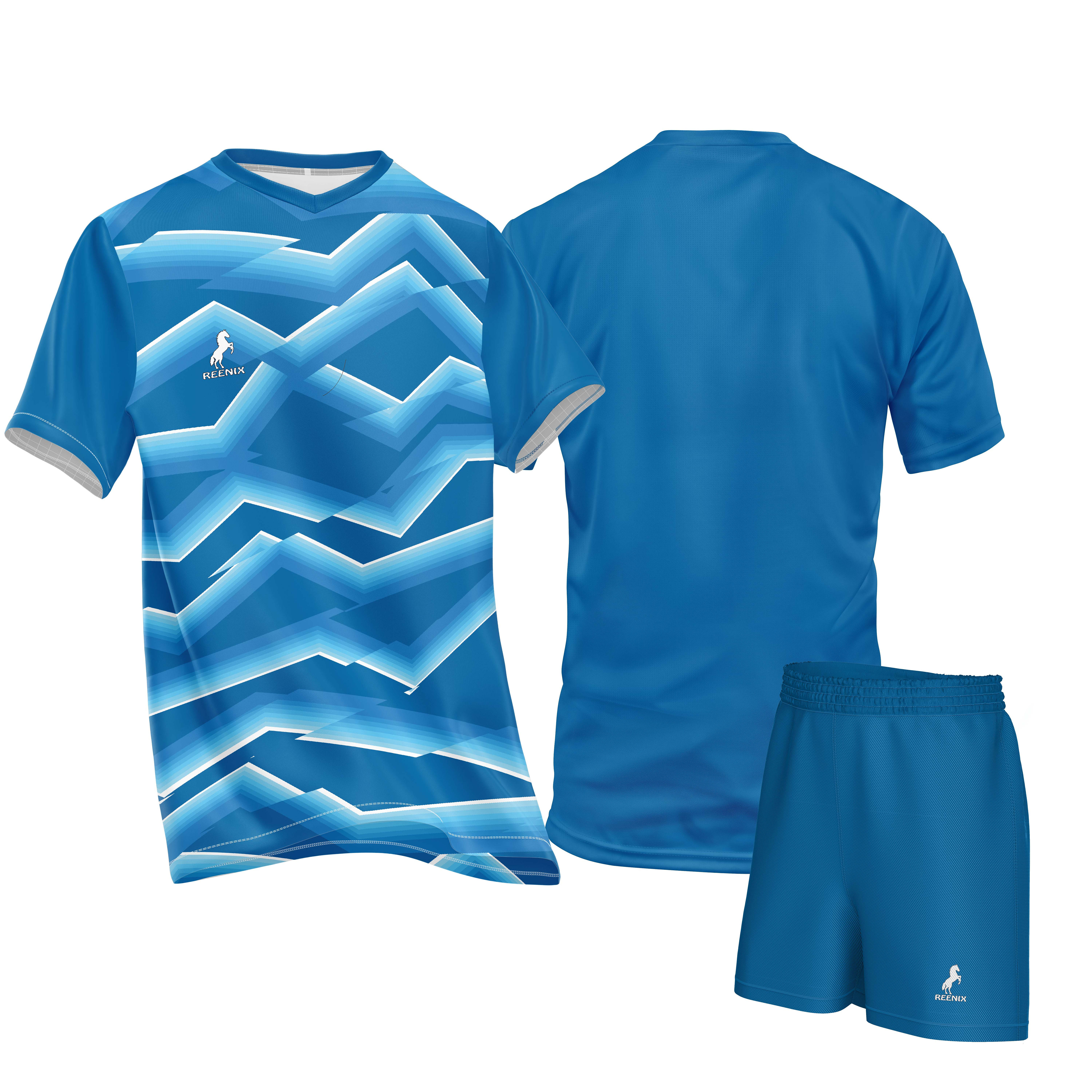 Volleyball Playing Kit Dryfit -Royal Blue-Blue- RVB56