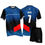 Thumbnail: Volleyball Playing Kit Black-Royal Blue Dryfit - Graphic printed CUZ-VB47