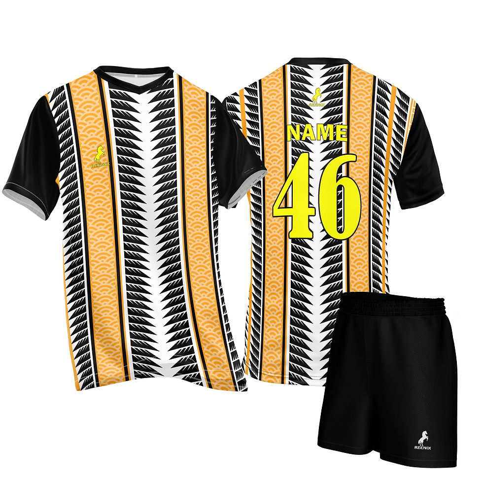 Volleyball Playing Kit Black-Black Dryfit - Graphic printed CUZ-VB61