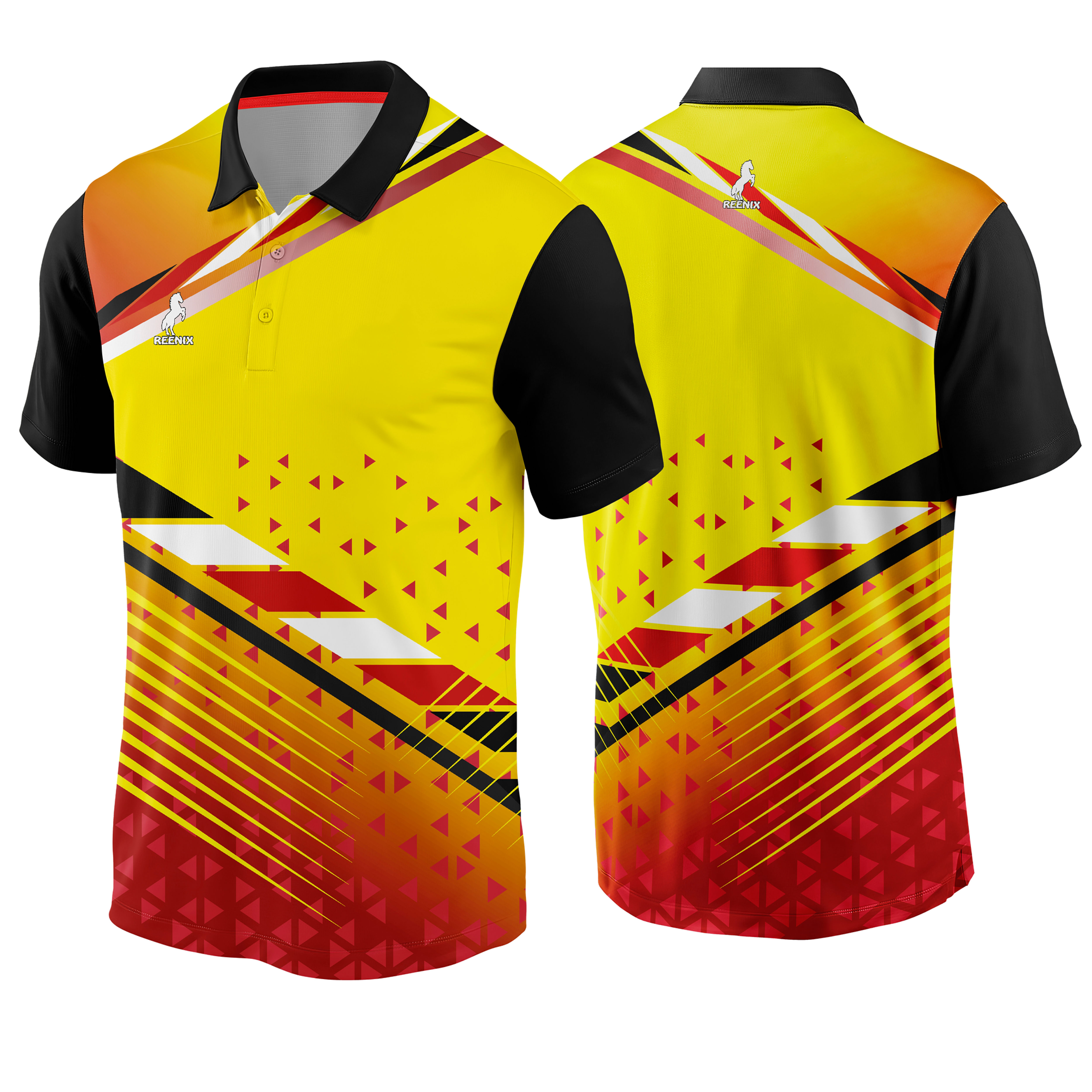 T-Shirt ORANGE- YELLOW Graphic printed SKT114