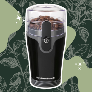 Grinder Hamilton Beach Fresh Grind Electric Coffee Grinder for Beans, Spices and More, Stainless Steel Blades, Removable Chamber, Makes up to 12 Cups, Black