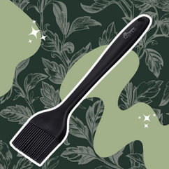 HOTEC 600℉ Heat Resistasnt Basting Brushes, BPA Free Silicone Pastry Brush, Spread Oil Butter Sauce Marinades for BBQ Grill Barbecue Baking Kitchen Cooking Dishwasher Safe (Black 2)