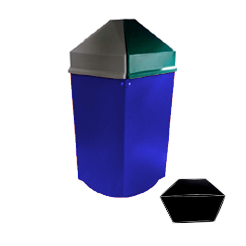 Gasolinera Doble Con Liners Azul Rey