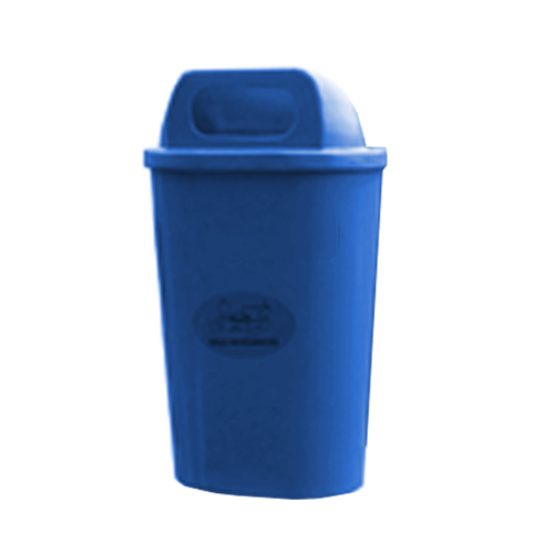 Papelera 50 Sin Poste Azul Rey
