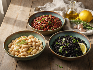 Butter Beans, Kidney Beans and Black Beans- Easy Healthy Meal Ideas