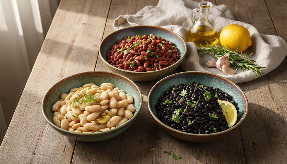Butter Beans, Kidney Beans and Black Beans- Easy Healthy Meal Ideas