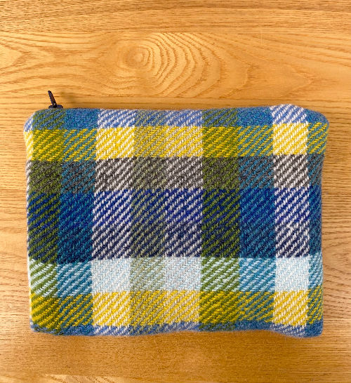 Thumbnail: handwoven merino wool make up bag
