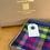 Thumbnail: handwoven blue, lime and pink luxury scarf in a gift box