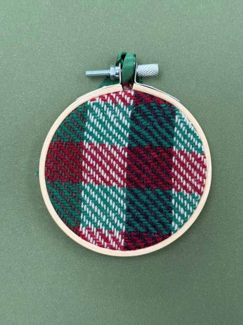 Thumbnail: woven bauble christmas decorations
