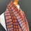 Thumbnail: woven intricately patterned merino scarf on a mannequin against a grey wall