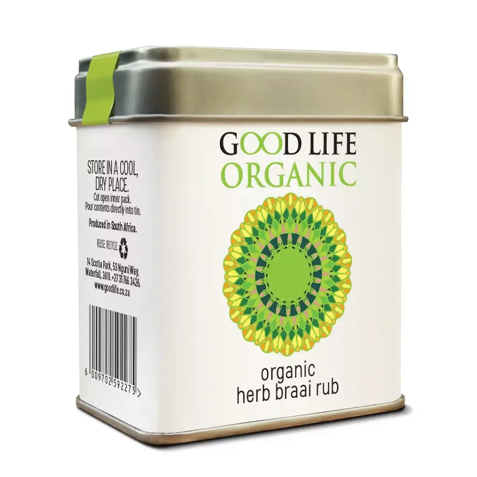Good Life Organic: Organic Herb Braai Rub, Small Tin, 50g (BB 12/24)