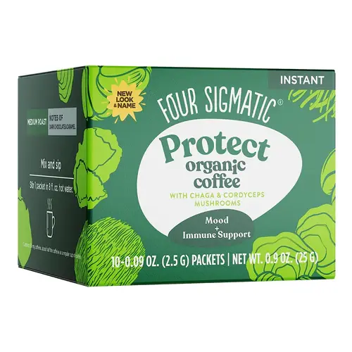 Four Sigmatic: Protect Organic Coffee with Chaga & Cordyceps Mushrooms (10x2.5g)