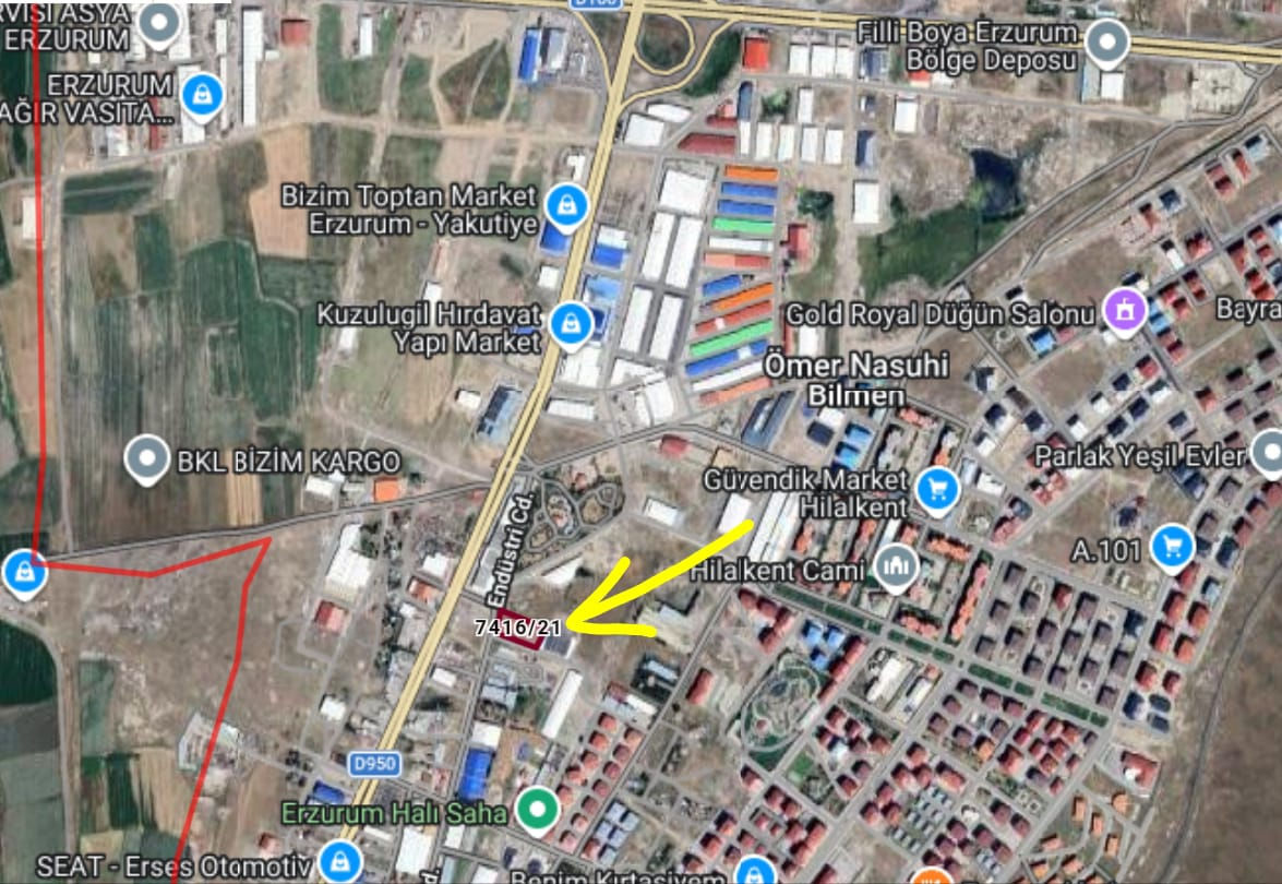 HİLALKENTTE 3.485 M2 TİCARİ İMARLI SATILIK ARSA